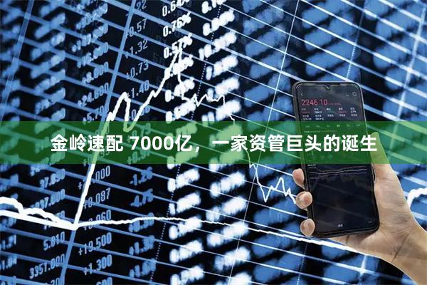 金岭速配 7000亿，一家资管巨头的诞生